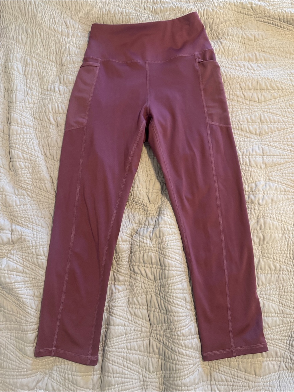 Aeropostale Dusty Rose High-Rise Leggings with Side Pockets
